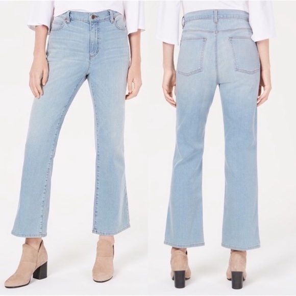 Eileen Fisher | High Waist Ankle Bootcut Jeans - Picture 12 of 12